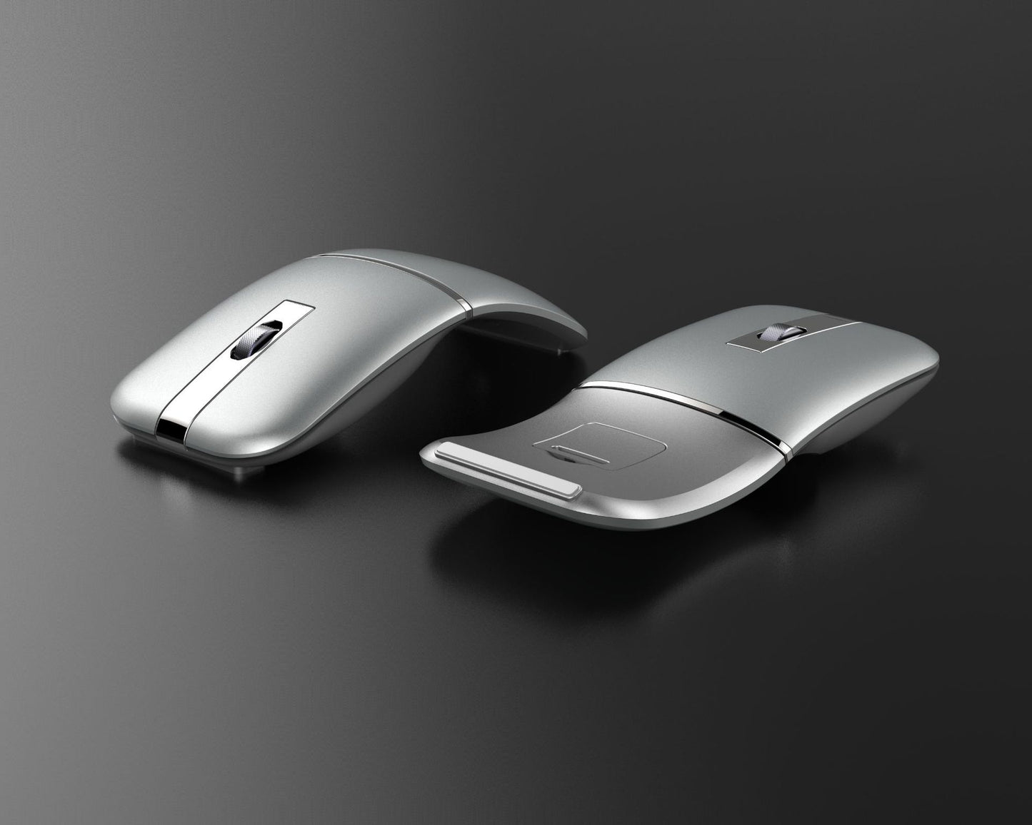 Ratón inalámbrico Bluetooth de modo dual, recargable, ultrafino
