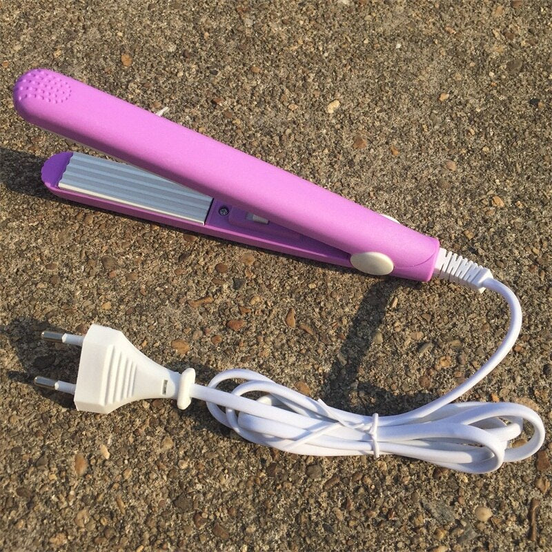 Mini plancha de pelo de cerámica, rectificadora electrónica
