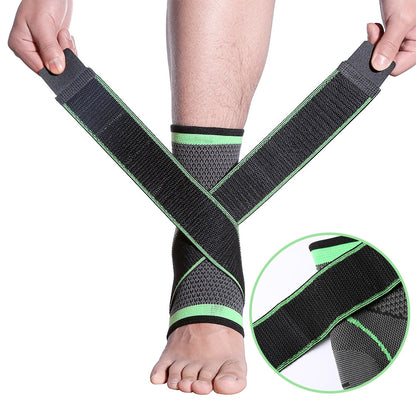 Tobillera deportiva 3D con almohadilla de compresión y correa elástica