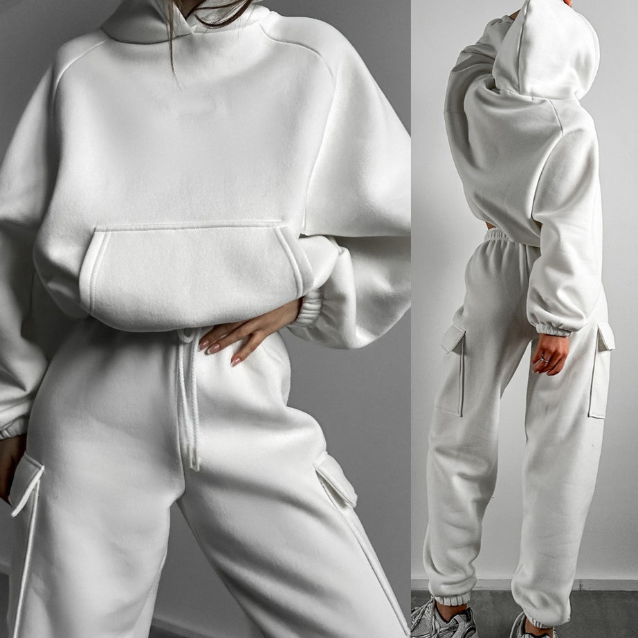 Conjunto de sudadera con capucha deportiva y de ocio de nueva moda para mujer