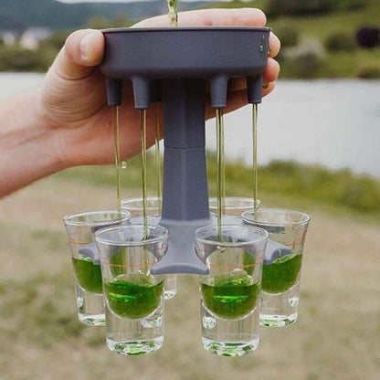 Soporte para dispensador de 6 vasos de chupito, dispensador