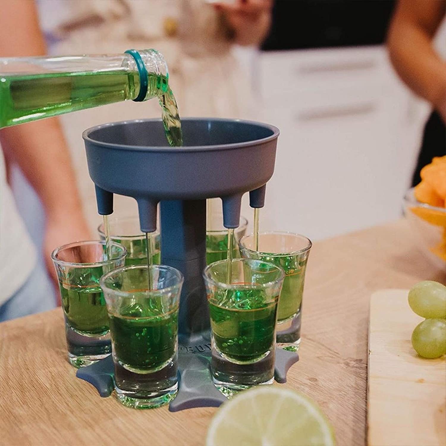 Soporte para dispensador de 6 vasos de chupito, dispensador