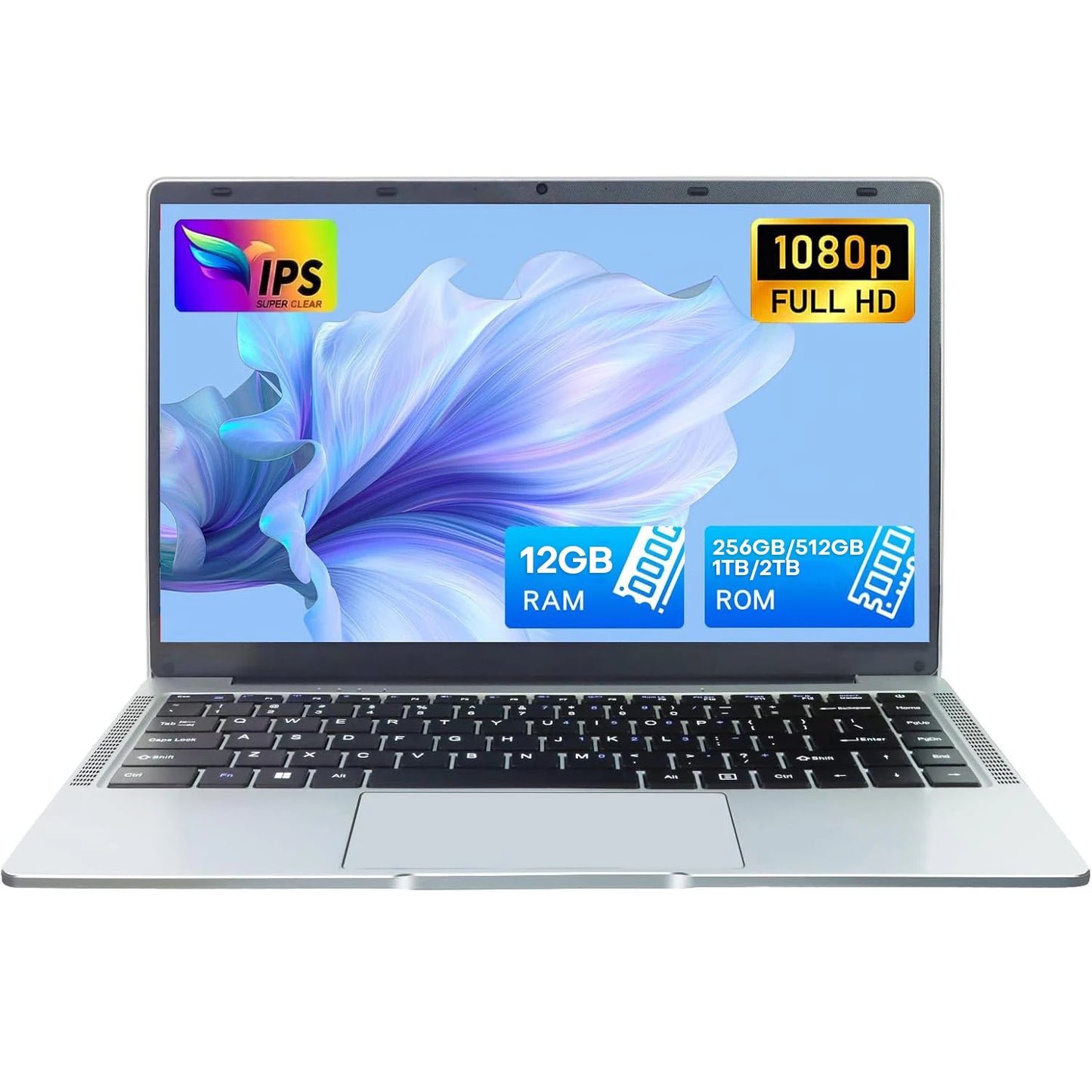 Computadora portátil Erilles con Windows 11 Pro, Intel Atom A3950 2025