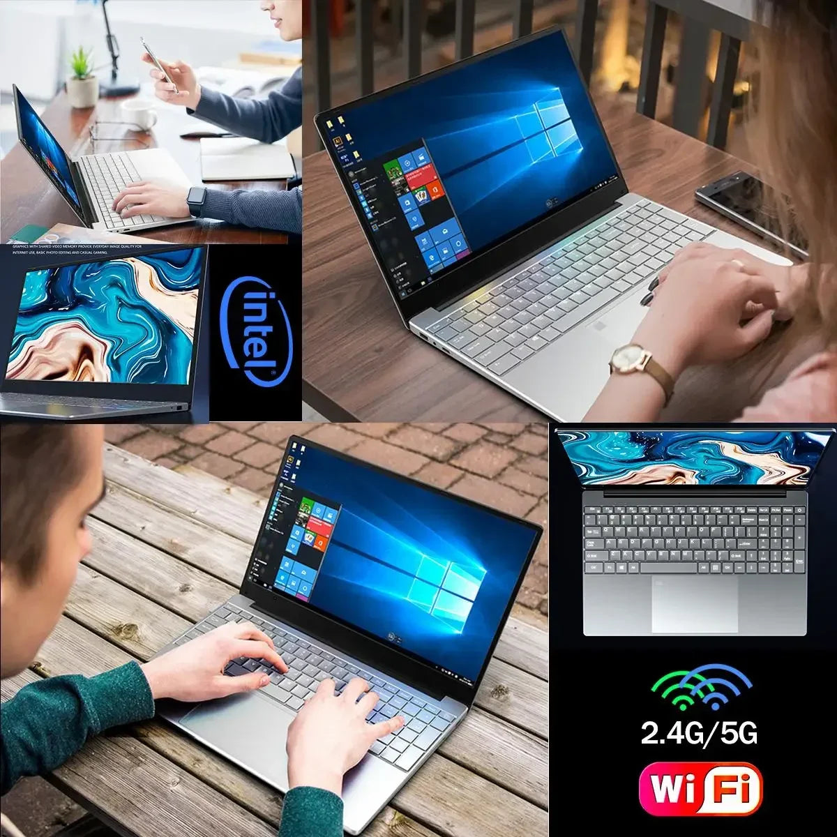 Computadora portátil ultradelgada con Windows 11 de 14.1 pulgadas, 12 GB