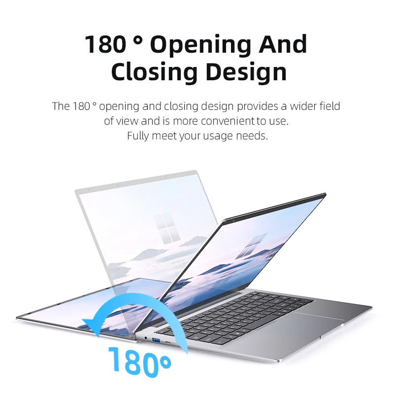 Computadora portátil Erilles con Windows 11 Pro, Intel Atom A3950 2025