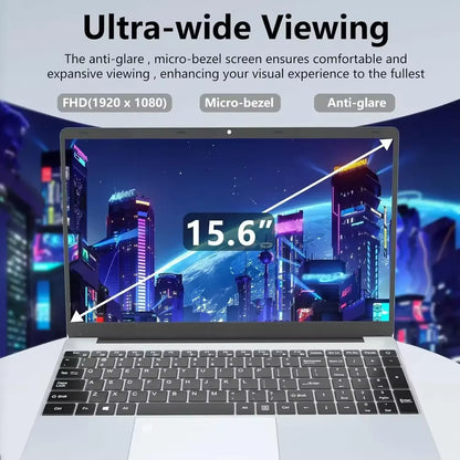 Portátiles ultradelgados para gamers de 15,6 pulgadas, Intel Celeron