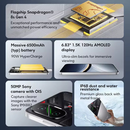 POCO F7 5G Versión Europea Smartphone Snapdragon® 8s Gen 4 6500mAh