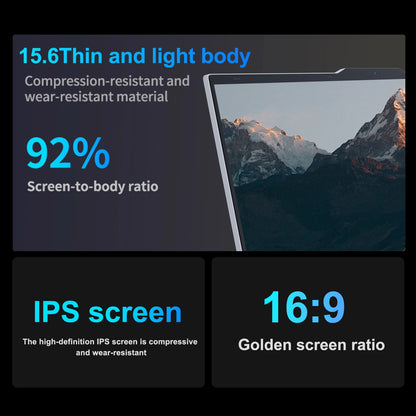 Computadora portátil Erilles de 15.6" con Intel Core i3 6100U, Windows 11, 16 GB