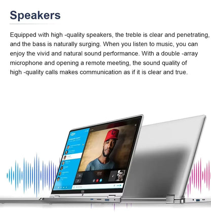 Minicomputadora portátil 2 en 1 con pantalla táctil de 11,6" Intel N4020, 8 GB