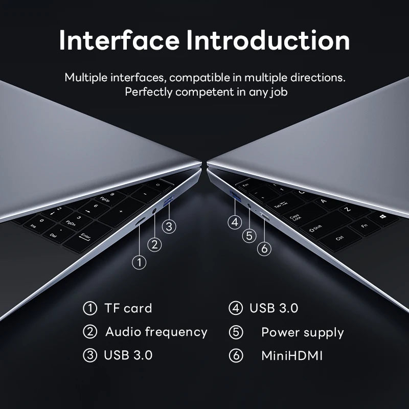 Computadora portátil para juegos de 14.1" con Windows 11 Pro i9, 16 GB