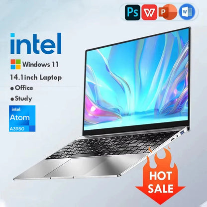 Computadora portátil ultradelgada con Windows 11 de 14.1 pulgadas, 12 GB