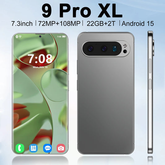 Nuevo Smartphone 9 Pro XL: 7.3 FHD + 108MP 16GB + 1TB Snapdragon 8