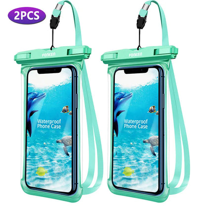 Funda impermeable FONKEN para teléfono, transparente, para la nieve