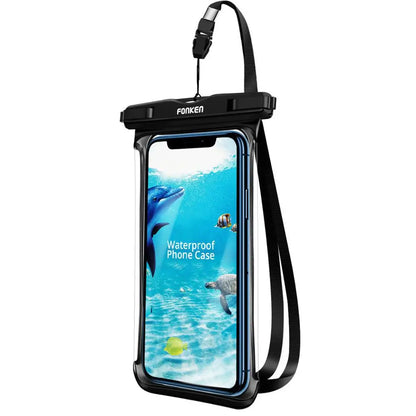 Funda impermeable FONKEN para teléfono, transparente, para la nieve