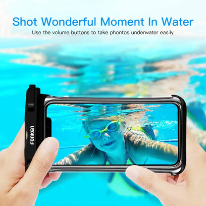 Funda impermeable FONKEN para teléfono, transparente, para la nieve