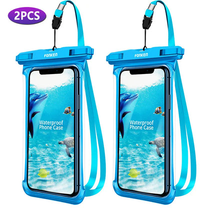 Funda impermeable FONKEN para teléfono, transparente, para la nieve