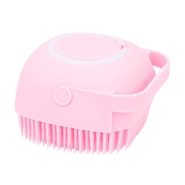 Cepillo de baño para perros y gatos, cepillo de masaje de silicona