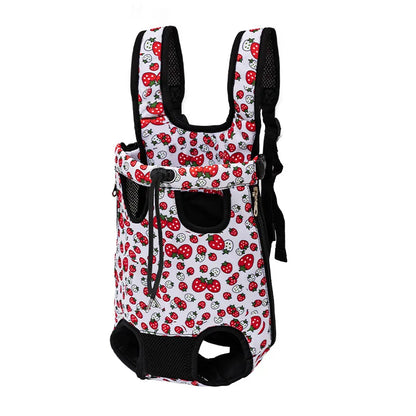Bolsa de transporte ajustable para gatos, mochila de doble hombro para mascota