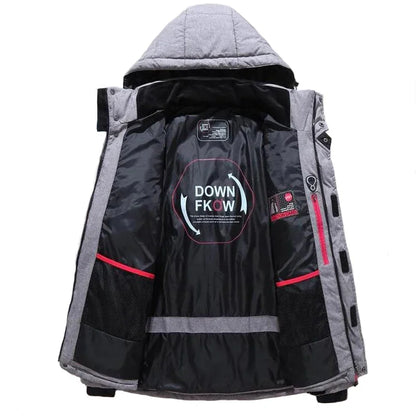Chaqueta de invierno para hombre, informal, de plumón, cálida