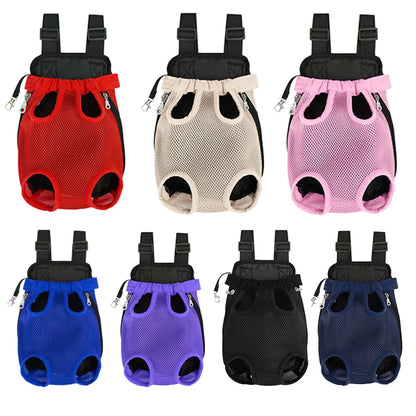 Bolsa de transporte ajustable para gatos, mochila de doble hombro para mascota