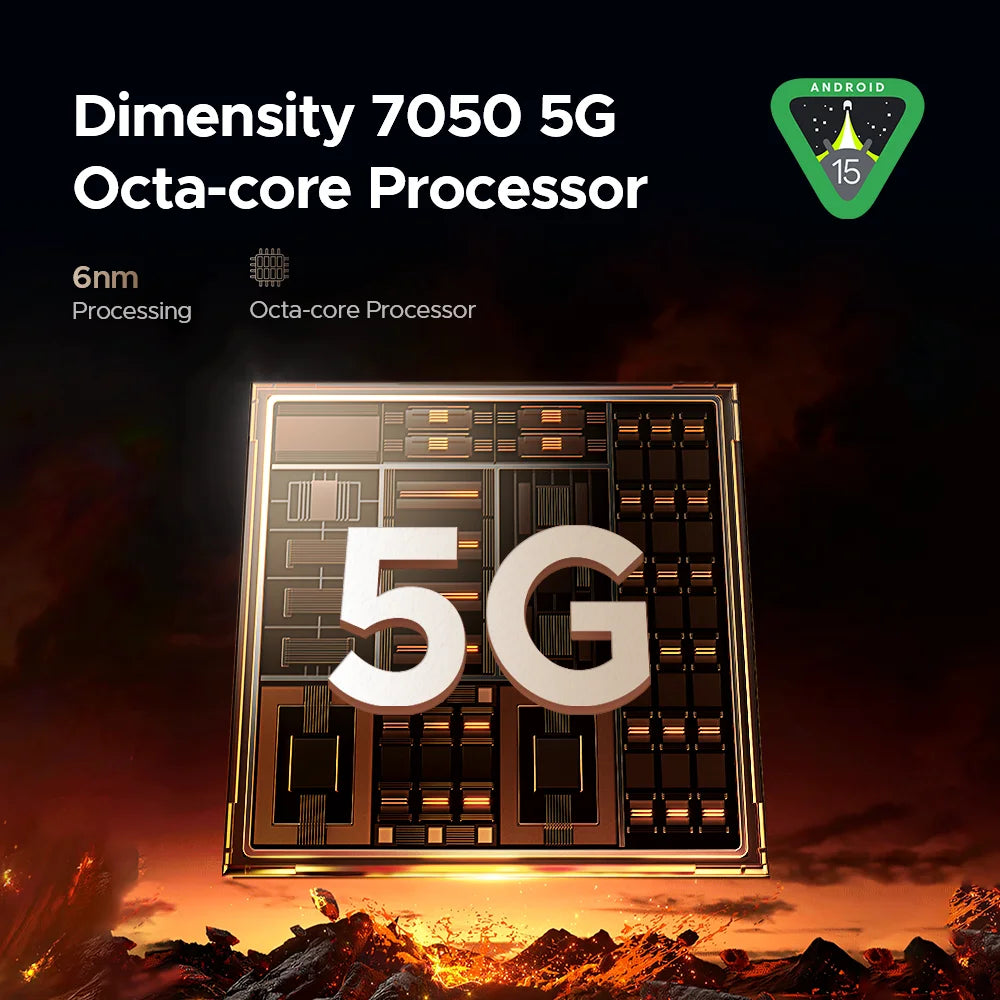 Doogee Blade20 Turbo 5g - Teléfono robusto con Android 15 Gemini, 6,6'', HD+