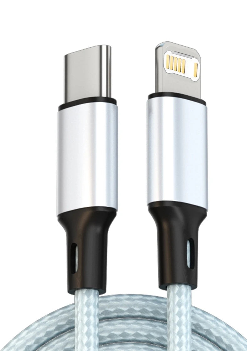 Cable cargador PD de 30 W para iPhone 14, 13, 12, 11 Pro Max, Mini, XR, XS