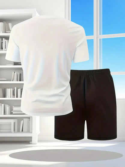 Conjunto deportivo casual para hombre, estampado de alta definición