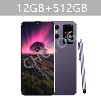 Teléfonos celulares S+ 25 Ultra Original 7.3HD 5G Dual SIM Smartphone