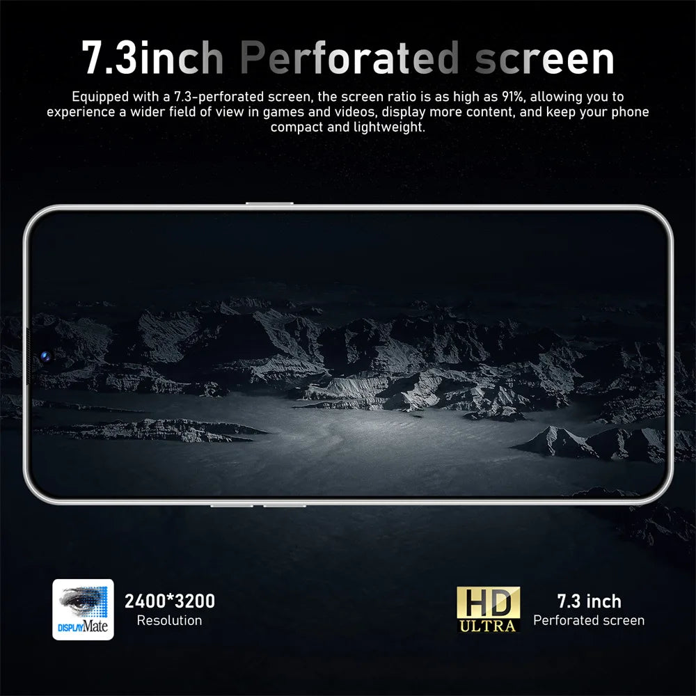 Nuevo teléfono inteligente F7 Ultra original de 7,3 pulgadas, 5G