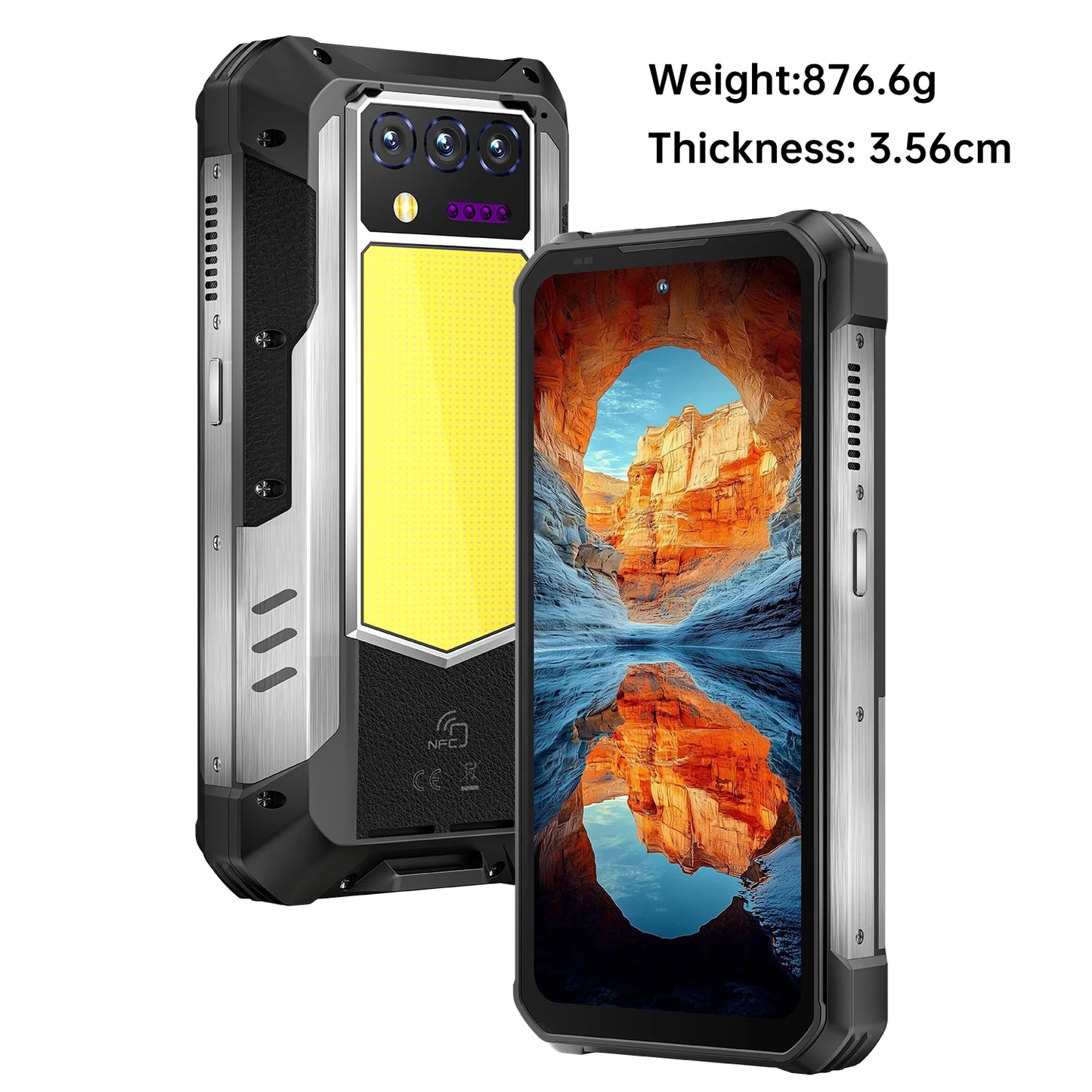OUKITEL WP100 TITAN - Teléfono robusto de 33000 mAh y 66 W, pantalla de 6,8