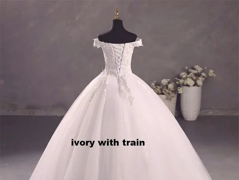 Vestidos de novia Ashley Gloria en blanco puro, elegante vestido de fiesta