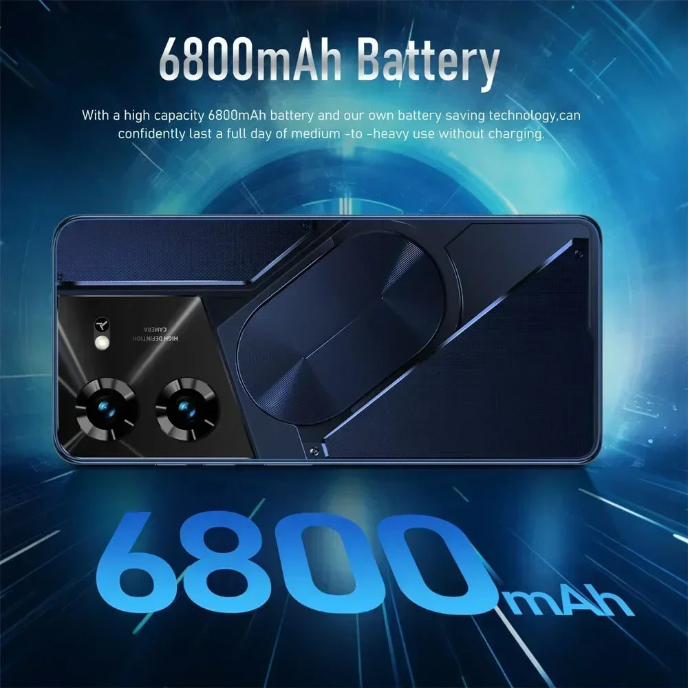 Teléfono celular Pova 5 Pro 2025, versión global, Android 13, 6800