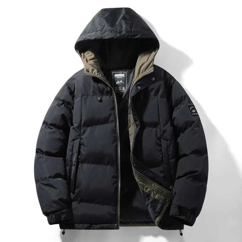 Chaqueta de plumón de algodón de alta calidad para hombre, abrigo de algodón