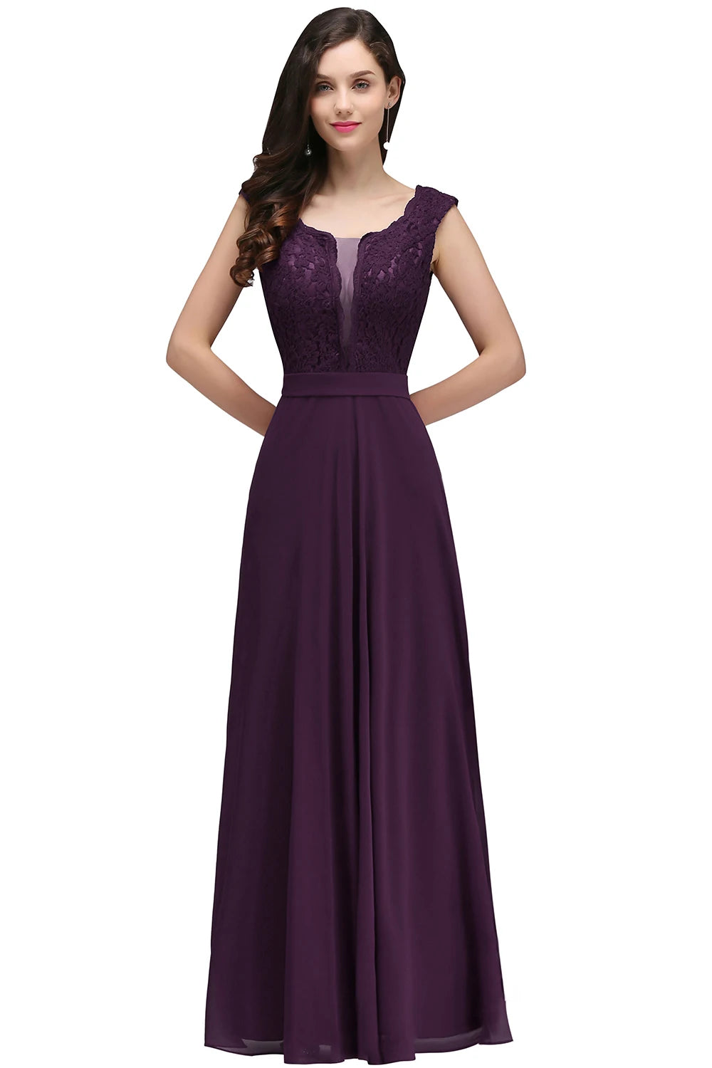 Elegantes vestidos de noche largos color burdeos para mujer, sexys