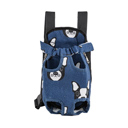 Bolsa de transporte ajustable para gatos, mochila de doble hombro para mascota