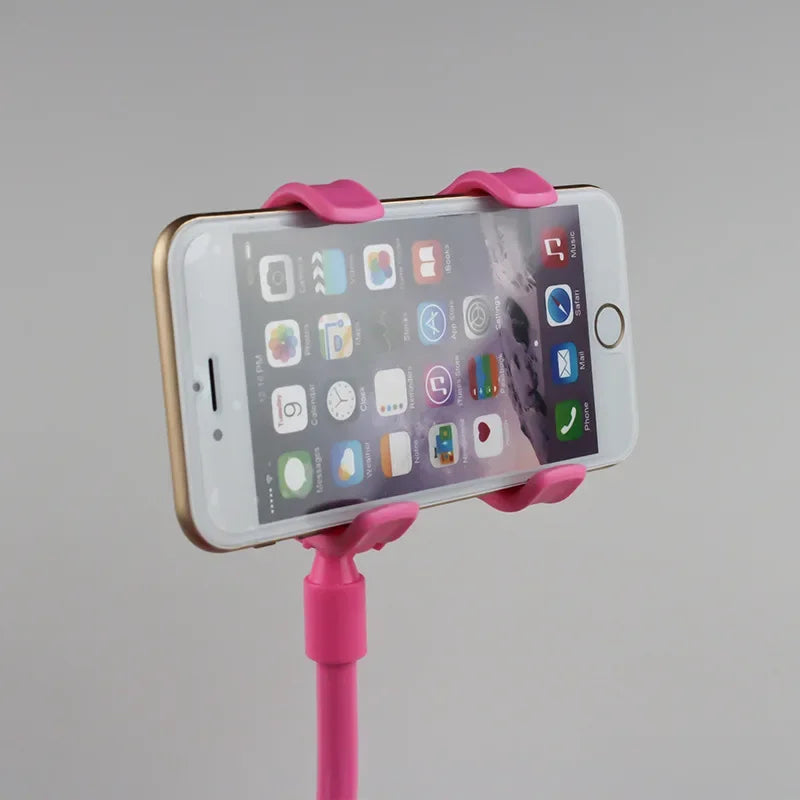 Soporte para teléfono móvil con clip de 360 grados, 70 cm, portátil