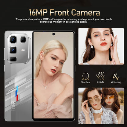 Teléfono inteligente FUFFI S24 Pro, Android 12, pantalla de 6,8 pulgadas