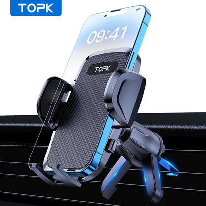 Soporte universal para coche TOPK, soporte de gravedad para teléfono móvil