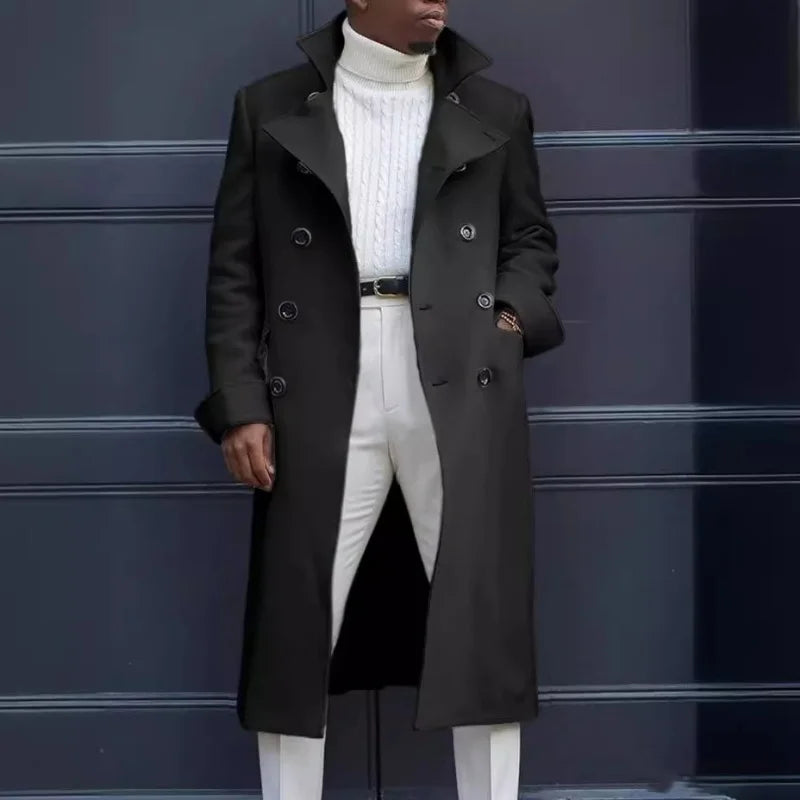 Gabardina para hombre, primavera otoño 2024, nueva moda coreana