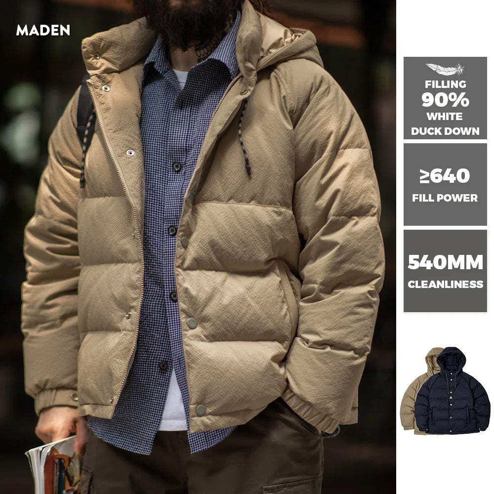 Chaqueta de invierno para hombre Maden con acolchado ancho