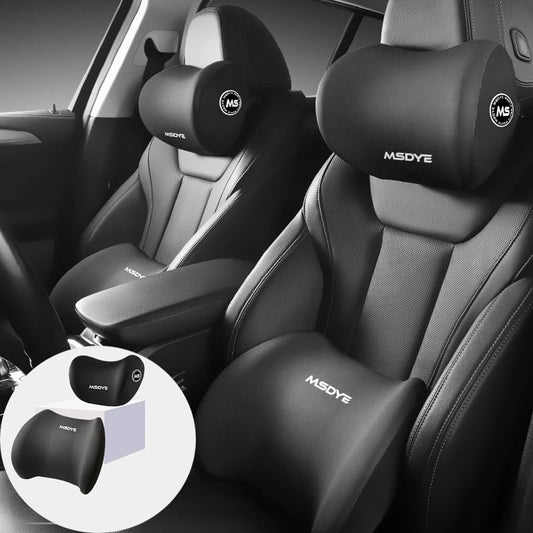 Reposacabezas/soporte lumbar para coche, almohada para el cuello