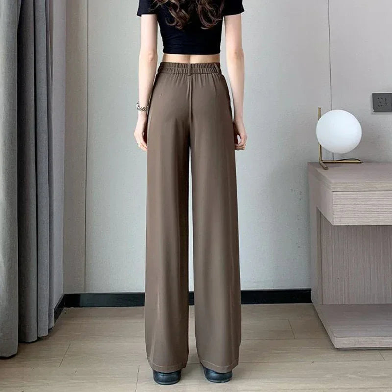 Pantalones de traje para mujer, pantalones clásicos de moda para dama
