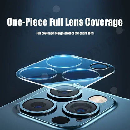 Protector de lente de cámara de cristal para iPhone 17, 16, 15, 14 Pro Max