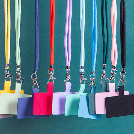 Cordón ajustable para teléfono, correa de cuello desmontable, mosquetón