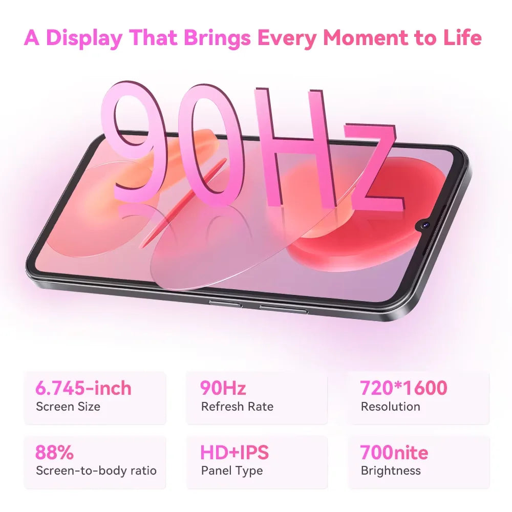 Smartphone Cubot A30 4G 16 GB (6 GB + 10 GB) 128 GB 90 Hz