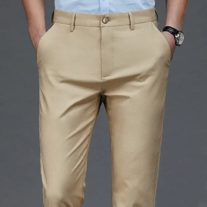 Pantalones casuales elegantes para hombre, elásticos, deportivos