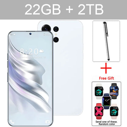 Nuevo teléfono inteligente 14T Pro original de 7,3 pulgadas, 8000 mAh, Android
