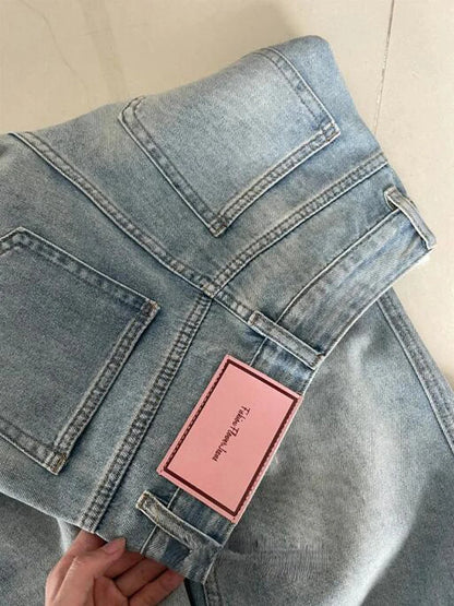 Pantalones vaqueros holgados  para mujer, estilo vintage
