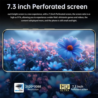 Teléfonos celulares S+ 25 Ultra Original 7.3HD 5G Dual SIM Smartphone