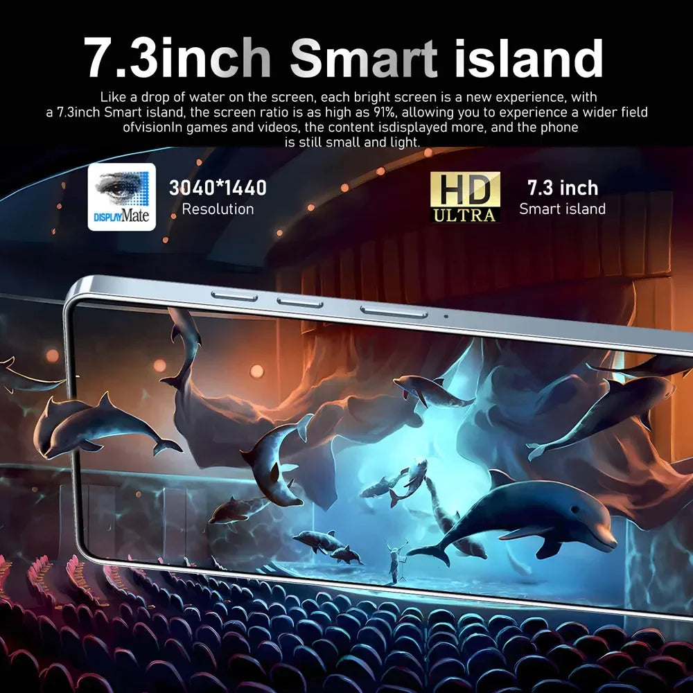 Teléfono inteligente GT10 Pro 2025 original, 4G, 5G, 7.3 pulgadas HD